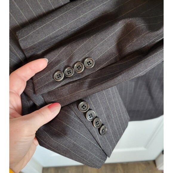 Brooks Brothers Estrato Trabaldo Togna 1840 Wool Blazer Size 45R/W40 FLAWED - Picture 7 of 13